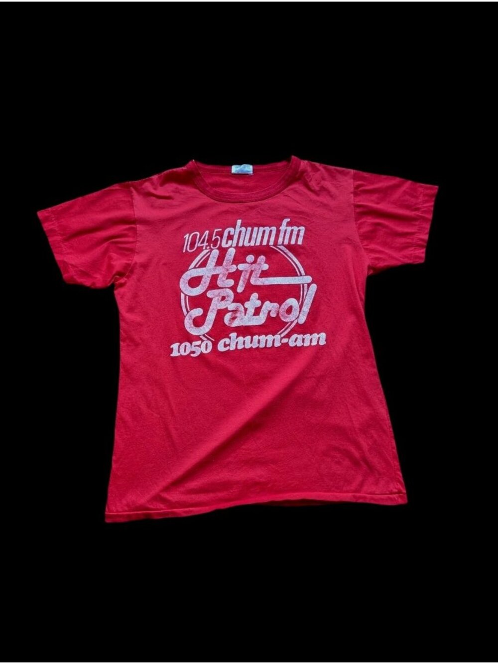 Vtg 80s CHUM FM AM Hit Patrol Toronto Radio Calhoun Single Stitch T-shirt